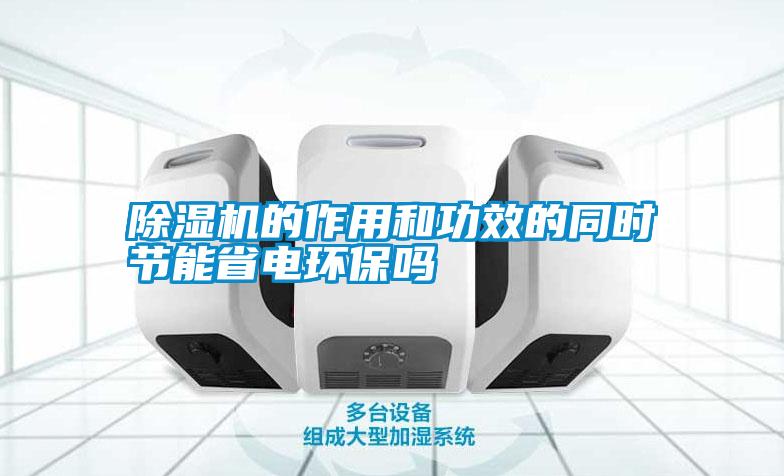除湿机的作用和功效的同时节能省电环保吗